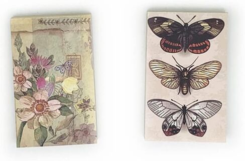 120 ورقة من ورق مواد سجل القصاصات على شكل فراشة عتيقة، ورق قصاصات، ورق حرفي تزييني جمالي، من أجل لوازم تزيين مجلة اليوميات غير المرغوب فيها DIY Craft in Kuwait