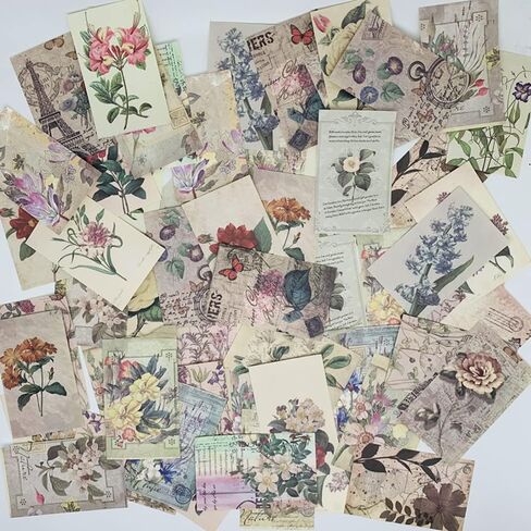 120 ورقة من ورق مواد سجل القصاصات على شكل فراشة عتيقة، ورق قصاصات، ورق حرفي تزييني جمالي، من أجل لوازم تزيين مجلة اليوميات غير المرغوب فيها DIY Craft in Kuwait