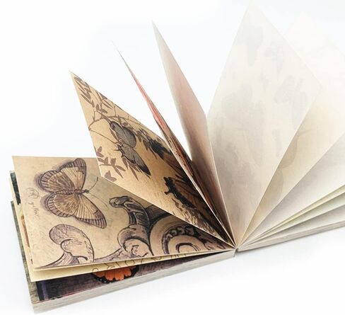 120 ورقة من ورق مواد سجل القصاصات على شكل فراشة عتيقة، ورق قصاصات، ورق حرفي تزييني جمالي، من أجل لوازم تزيين مجلة اليوميات غير المرغوب فيها DIY Craft in Kuwait