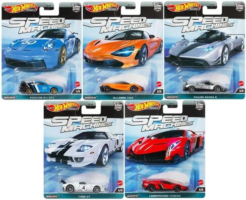 Hot Wheels Car Culture 2023 Speed Machines Complete Set of 5 Diecast Vehicles from FPY86-959A Release in Saudi Arabia