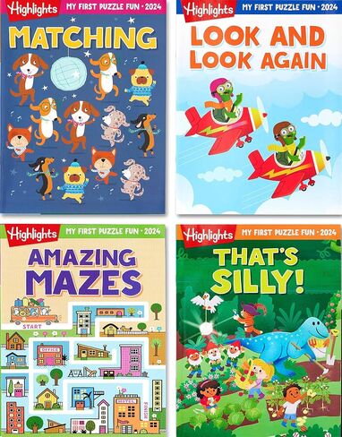 My First Puzzle Fun 2026 Activity Book Set with Mazes, Matching and More, Kids Puzzle Books for Travel, Learning and Screen-Free Play for Kids 3-6 in Saudi Arabia
