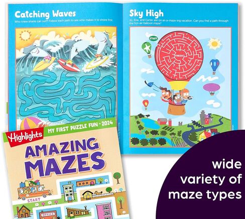 My First Puzzle Fun 2026 Activity Book Set with Mazes, Matching and More, Kids Puzzle Books for Travel, Learning and Screen-Free Play for Kids 3-6 in Saudi Arabia