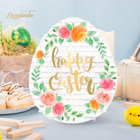 مجموعة بيناتا بيض عيد الفصح من نيكرولاندي لتزيين عيد الفصح وحفلات عيد الميلاد وصيد البيض وحفلة بطابع الأرنب، وحفلة الحديقة، وفعاليات كرنالية للأطفال، ومستلزمات الحفلات in Kuwait