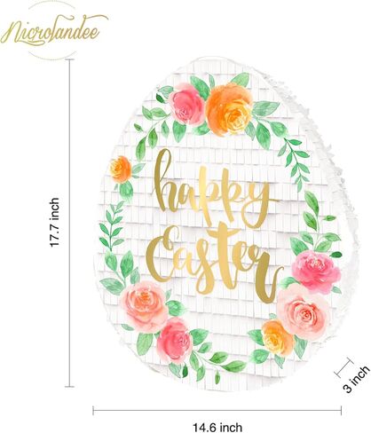 مجموعة بيناتا بيض عيد الفصح من نيكرولاندي لتزيين عيد الفصح وحفلات عيد الميلاد وصيد البيض وحفلة بطابع الأرنب، وحفلة الحديقة، وفعاليات كرنالية للأطفال، ومستلزمات الحفلات in Kuwait