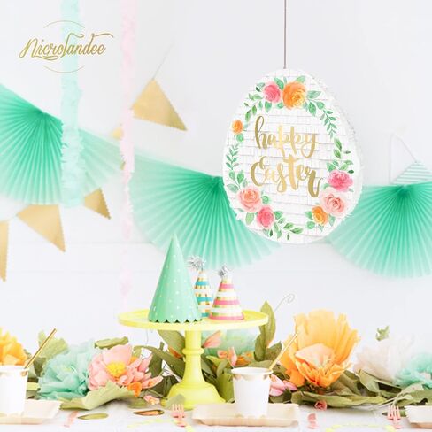 مجموعة بيناتا بيض عيد الفصح من نيكرولاندي لتزيين عيد الفصح وحفلات عيد الميلاد وصيد البيض وحفلة بطابع الأرنب، وحفلة الحديقة، وفعاليات كرنالية للأطفال، ومستلزمات الحفلات in Kuwait