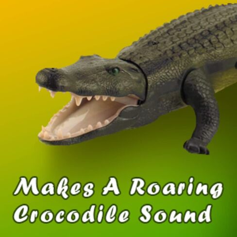توب ريس تمساح بجهاز تحكم عن بعد، لعبة تمساح مقالب بجهاز تحكم عن بعد، تبدو حقيقية تبدو حقيقية تهدير يتحرك مثل تمساح حقيقي (TR-Croc) in Kuwait