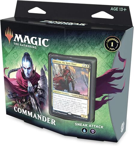 Magic: The Gathering Zendikar Rising Commander Deck – Sneak Attack | 100 Card Ready-to-Play Deck | 1 Foil Commander | Blue-Black in Saudi Arabia