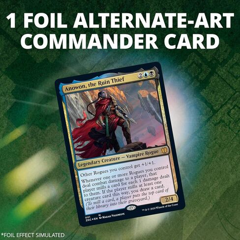 Magic: The Gathering Zendikar Rising Commander Deck – Sneak Attack | 100 Card Ready-to-Play Deck | 1 Foil Commander | Blue-Black in Saudi Arabia