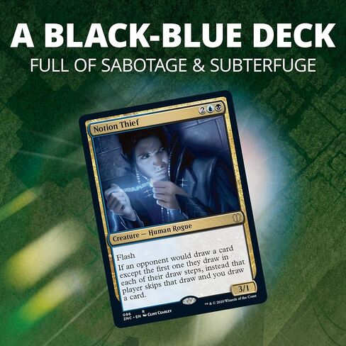 Magic: The Gathering Zendikar Rising Commander Deck – Sneak Attack | 100 Card Ready-to-Play Deck | 1 Foil Commander | Blue-Black in Saudi Arabia