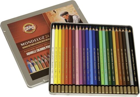 مجموعة أقلام رسم Koh-I-Noor متعددة الألوان 1, 24 Assorted Colors in Saudi Arabia