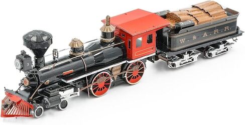 Metal Earth Fascinations Wild West 4-4-0 Locomotive 3D Metal Model Kit Bundle with Tweezers in Saudi Arabia