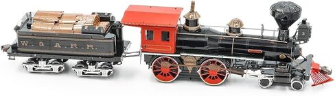 Metal Earth Fascinations Wild West 4-4-0 Locomotive 3D Metal Model Kit Bundle with Tweezers in Saudi Arabia