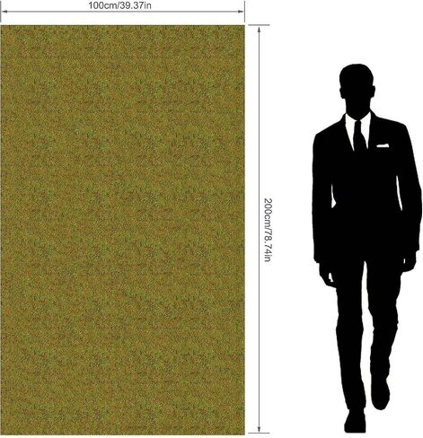 Artificial Model Grass Mat Trains Dark Green 100 x 250cm or 39"x 98"for Decoration Kids Craft Scenery Model DIY CP122 in Saudi Arabia