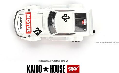 True Scale Miniatures Model Car Compatible with Nissan Fairlady Z Datsun MOTUL V3 White Limited Edition 1/64 Diecast Model Car Kaido House KHMG064 in Saudi Arabia