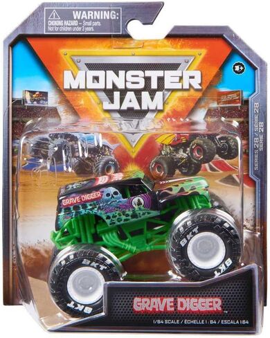 Monster Jam 2023 Spin Master 1:64 Diecast Truck Series 28 Legacy Trucks Grave Digger in Saudi Arabia