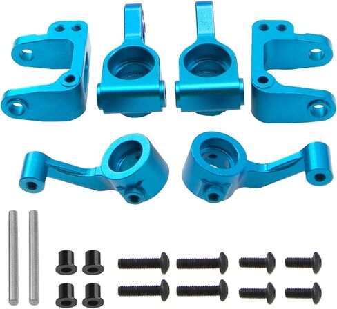 Vgoohobby كتل العجلات المعدنية وكتل التوجيه وحاملات المحور كعب استبدال ECX234000 المتوافقة مع ECX 1/10 2WD Ruckus Axe Brutus Circuit AMP MT/DB Crush RC Buggy Tuck Hop-Up Parts in Saudi Arabia