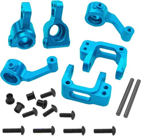 Vgoohobby كتل العجلات المعدنية وكتل التوجيه وحاملات المحور كعب استبدال ECX234000 المتوافقة مع ECX 1/10 2WD Ruckus Axe Brutus Circuit AMP MT/DB Crush RC Buggy Tuck Hop-Up Parts in Saudi Arabia