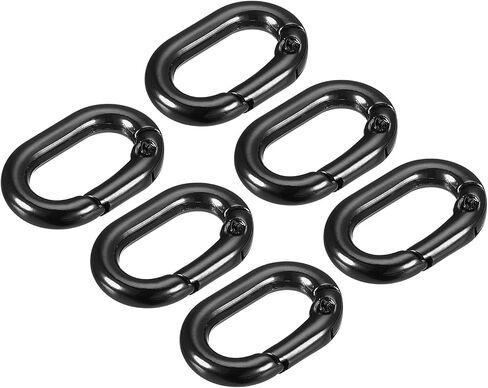 uxcell Spring Oval Ring, Round Spring Snap Clip Trigger Spring Keyring Buckles for Bags Purses Keychains in Kuwait