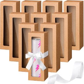 PerKoop Gift Boxes for Sublimation Tumblers, 36 Pcs with Ribbon, Christmas Themed, Fits 12/20/30 oz Tumblers, Gift Wrapping & Shipping