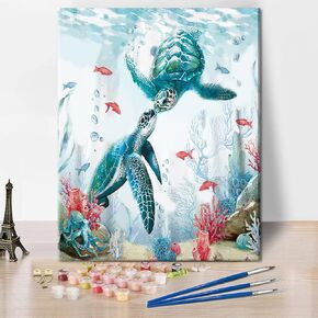 TUMOVO Paint by Numbers for Adults Beginner Flower Oil Painting for Adults Kids Paint by Number Kids Paint by Number Kits Adult Paint by Number DIY Oil Painting Kit On Canvas, 16 x20 Inch