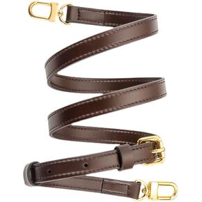 حزام كروس من الجلد البني قابل للتعديل من SMART DK لحقيبة الكتف ألما سبيدي (بني 1.5 سم) in Kuwait