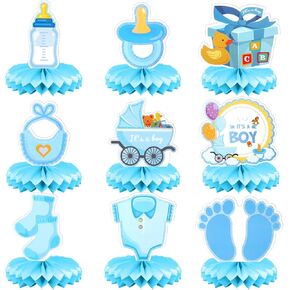 9pcs Big Blue Baby Shower Decorations for Boy, Boy Baby Shower Decorations, Its a Boy Centerpieces for Table, Baby Shower Centerpieces for Boys in Kuwait