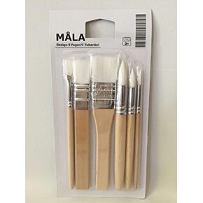 IKEA Mala Kids"Painting Brushes" Set of 6 Water Color Brushes in Synthetic Fiber in Kuwait