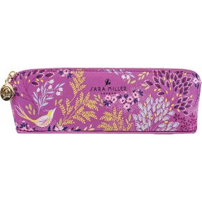 Portico Designs Pencil Case Sara Miller London Faux Leather Small Zippered Pouch, Purple in Kuwait