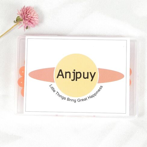 Anjpuy 8 مللي متر خرز من الحجر الطبيعي خرز مستدير فضفاض أحجار كريمة لصنع المجوهرات مع سلك كريستال قابل للتمدد (العقيق البرتقالي، 45 قطعة) in Kuwait