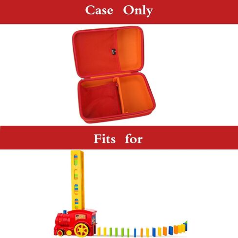 Mchoi Hard Case Suitable for Domino Train Set for Kids, Domino Train Toy Machine, Shockproof Domino Train Toy Machine Protective Case, Case Only in Saudi Arabia