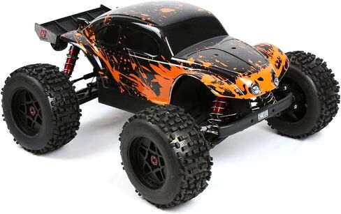 SummitLink Compatible Custom Body Muddy Orange Over Black Replacement for 1/10 1/8 Scale RC Car or Truck (Truck not Included) B-BR-02 in Saudi Arabia