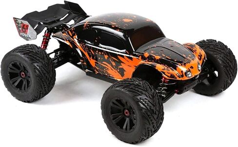 SummitLink Compatible Custom Body Muddy Orange Over Black Replacement for 1/10 1/8 Scale RC Car or Truck (Truck not Included) B-BR-02 in Saudi Arabia