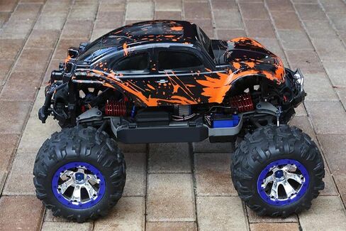 SummitLink Compatible Custom Body Muddy Orange Over Black Replacement for 1/10 1/8 Scale RC Car or Truck (Truck not Included) B-BR-02 in Saudi Arabia