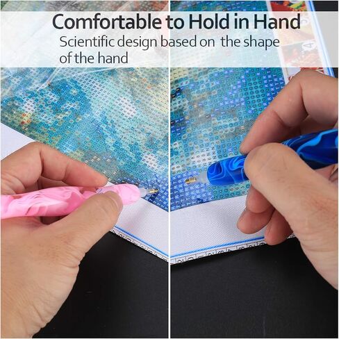 مجموعة ملحقات قلم الرسم الفني الماسي من YOUYIDUN، أدوات نصائح لأقلام الرسم الفني الماسي 5D DIY مع نصائح مختلفة وطين، أقلام رسم فنية ماسية من الراتنج للرسم الفني الماسي in Kuwait