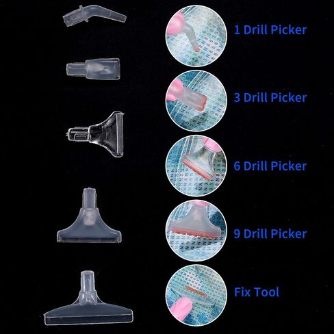 مجموعة ملحقات قلم الرسم الفني الماسي من YOUYIDUN، أدوات نصائح لأقلام الرسم الفني الماسي 5D DIY مع نصائح مختلفة وطين، أقلام رسم فنية ماسية من الراتنج للرسم الفني الماسي in Kuwait