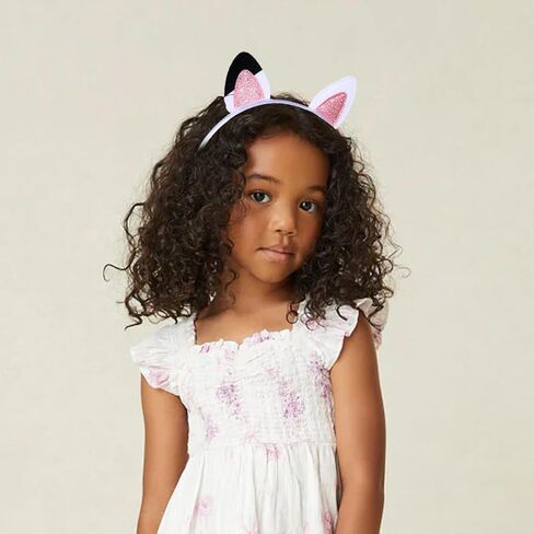 Luhiew 2 Pieces Cat Ears Headbands for Girls Halloween Costume Party Supplies,Cat Ears Headwears Hairbands Accessories in Kuwait