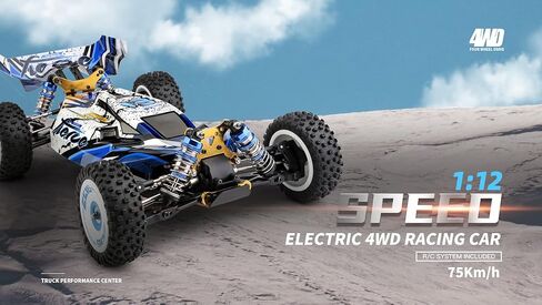 WLtoys 124017 124019 V2 75KM/H 2.4G RC سيارة بدون فرش 4WD كهربائية عالية السرعة على الطرق الوعرة الانجراف التحكم عن بعد لعب للأطفال 124016 2B 3000mAh in Kuwait