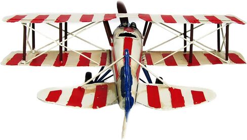 Vintage Style Metal Airplane Decorations (Blue 3-Propeller Plane) in Saudi Arabia
