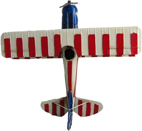Vintage Style Metal Airplane Decorations (Blue 3-Propeller Plane) in Saudi Arabia