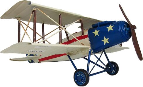 Vintage Style Metal Airplane Decorations (Blue 3-Propeller Plane) in Saudi Arabia
