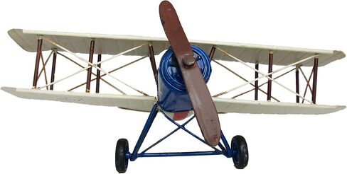 Vintage Style Metal Airplane Decorations (Blue 3-Propeller Plane) in Saudi Arabia