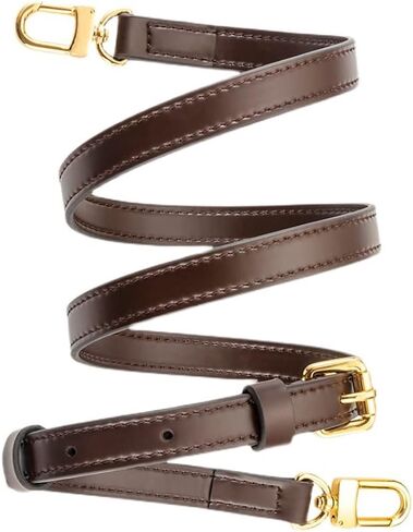 حزام كروس من الجلد البني قابل للتعديل من SMART DK لحقيبة الكتف ألما سبيدي (بني 1.5 سم) in Kuwait