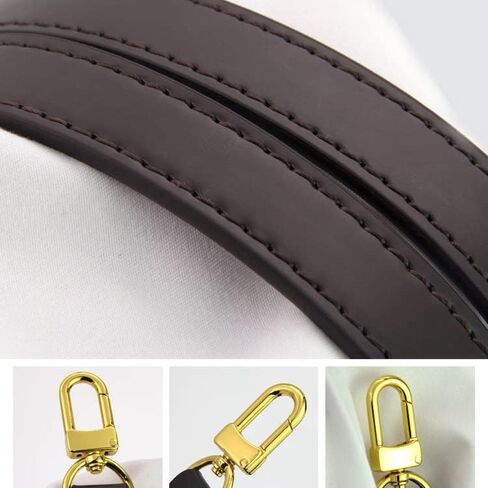 حزام كروس من الجلد البني قابل للتعديل من SMART DK لحقيبة الكتف ألما سبيدي (بني 1.5 سم) in Kuwait