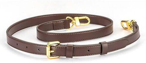 حزام كروس من الجلد البني قابل للتعديل من SMART DK لحقيبة الكتف ألما سبيدي (بني 1.5 سم) in Kuwait