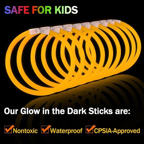 yofobu العصي الخضراء المتوهجة السائبة تضيء سوار القلائد المتوهجة مع موصلات 50ct 8 "glowsticks 4th of July لوازم حفلات النيون لعيد الميلاد عيد القديس باتريك عيد ميلاد الربيع الزفاف كرنفال الهذيان in Kuwait