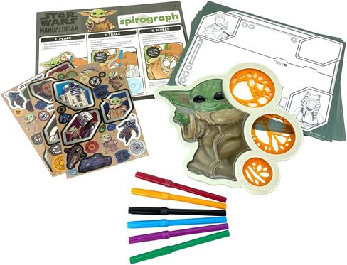 سبايروغراف لعبة السا من سايكلكس ستوديو - ديزني - الطريقة السهلة لعمل تصميمات مذهلة لا حصر لها - عجلة استنسل دوارة - للأعمار من 5 سنوات فما فوق in Kuwait