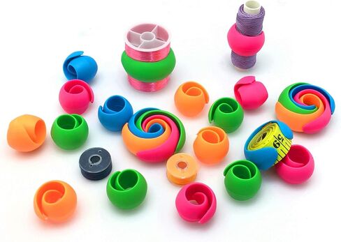 YEQIN 12 Pieces Thread Spool Huggers/Thread Spool Savers -Prevent Thread Tails from Unwinding - No Loose Ends for Sewing and Embroidery Machine Thread Spools in Saudi Arabia