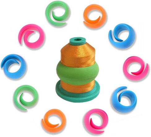 YEQIN 12 Pieces Thread Spool Huggers/Thread Spool Savers -Prevent Thread Tails from Unwinding - No Loose Ends for Sewing and Embroidery Machine Thread Spools in Saudi Arabia