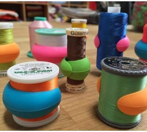 YEQIN 12 Pieces Thread Spool Huggers/Thread Spool Savers -Prevent Thread Tails from Unwinding - No Loose Ends for Sewing and Embroidery Machine Thread Spools in Saudi Arabia
