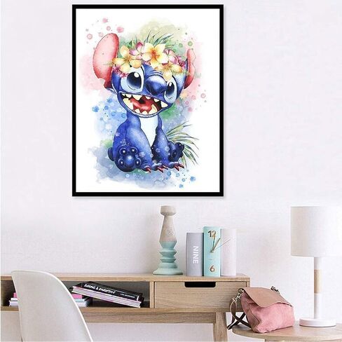 DIY 5d Diamond Painting Kits for Adults,Full Drill Crystal Diamond Dots Art Kit Cross Stitch Embroidery Paint with Diamonds Crafts for Kids and Beginners Home Decor（Canvas Size: 11.8 X 15.75 Inch） in Kuwait